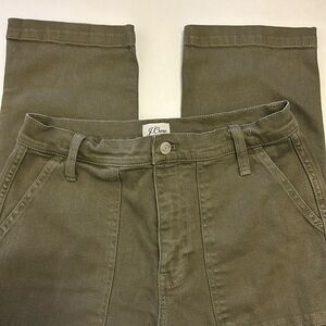 JCrew, Green, Straight Leg Crop, Size 27